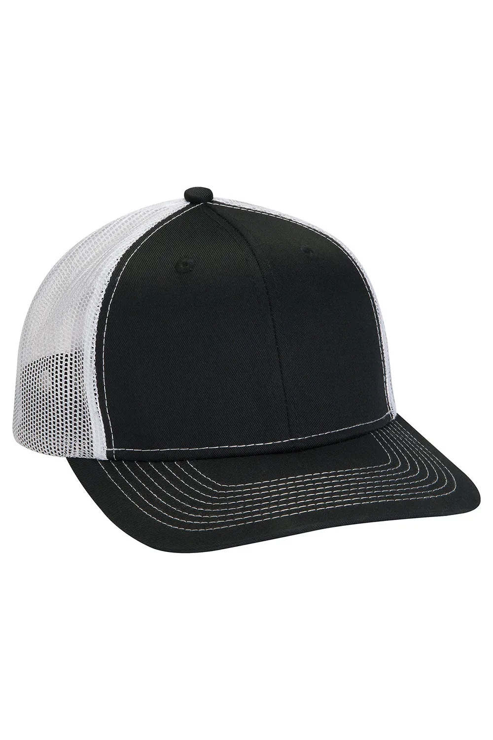 Adams Mens Eclipse Adjustable Hat - Black/White