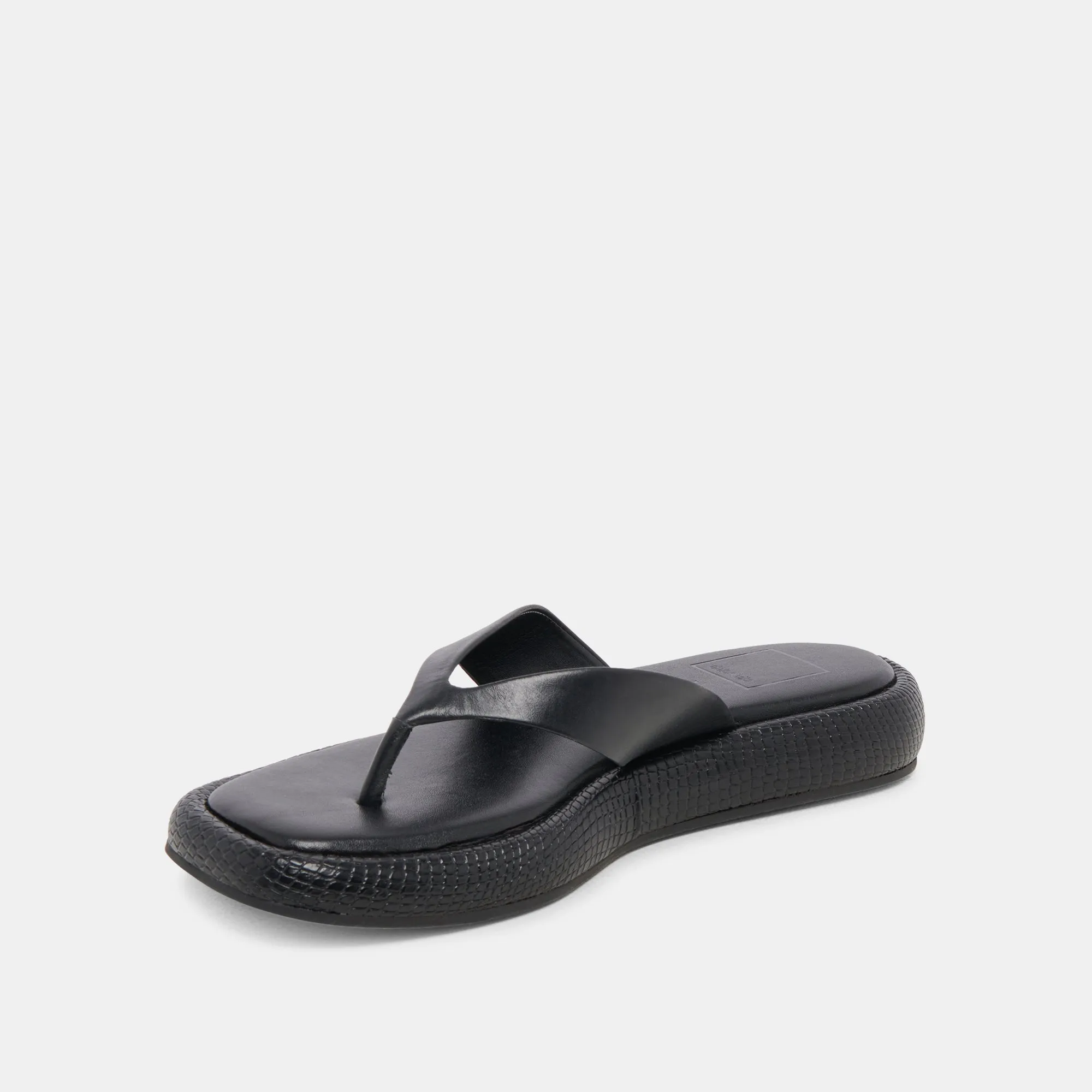 ADIN SANDALS BLACK LEATHER