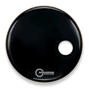 Aquarian Regulator Bass Drum Head 20" Black