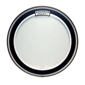 Aquarian Super Kick 2 Clear Drum Head 16" w/Tom Collar