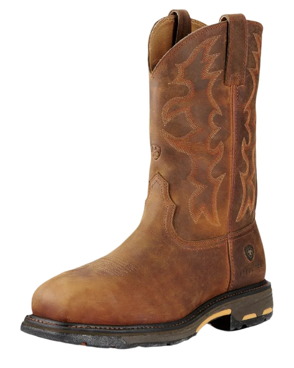 Ariat Mens WorkHog Wide Square Toe Steel Toe Work Boots