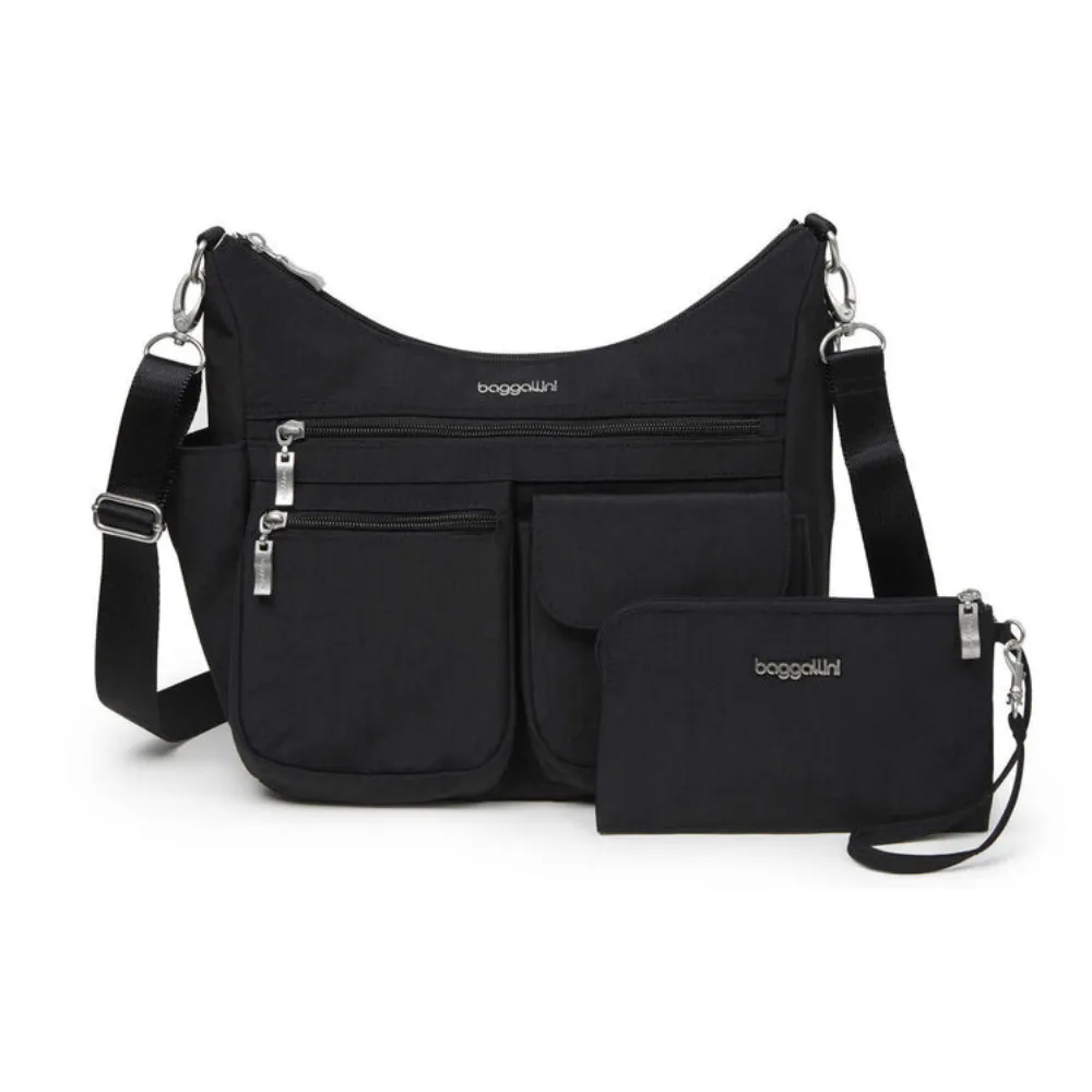 Baggallini Modern Everywhere Black Crossbody Bag (Women's)