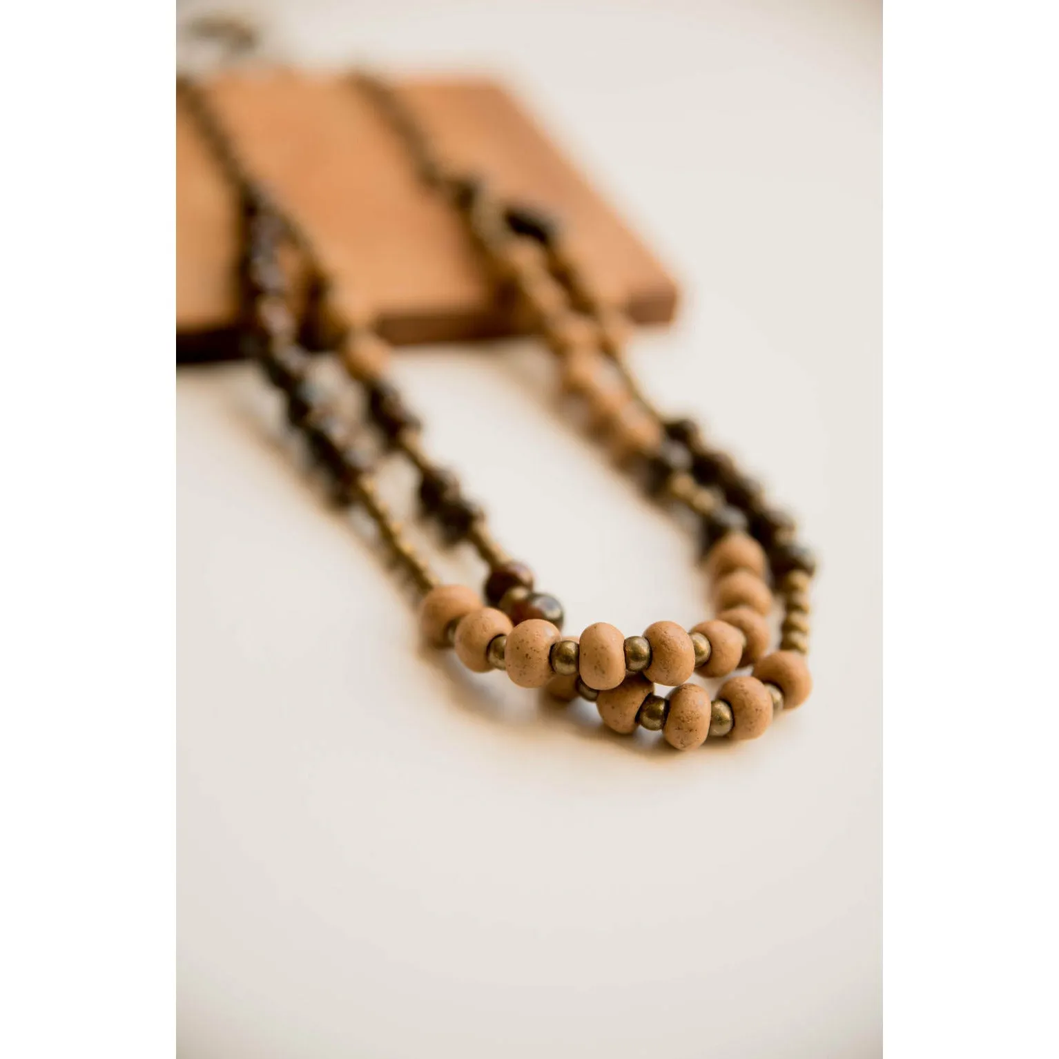 Bel Koz Double Clay Necklace