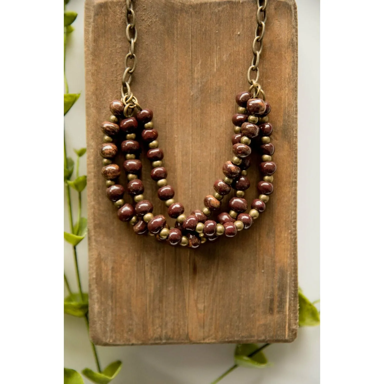 Bel Koz Triple Twist Clay Necklace