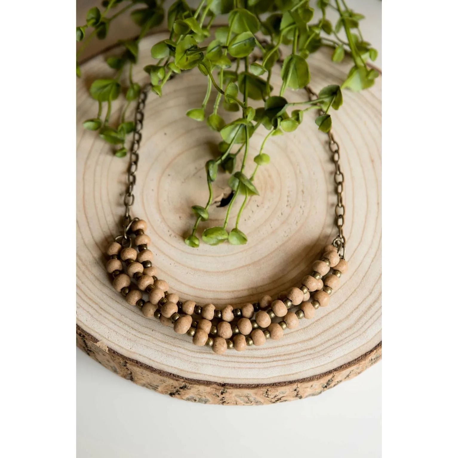 Bel Koz Triple Twist Clay Necklace