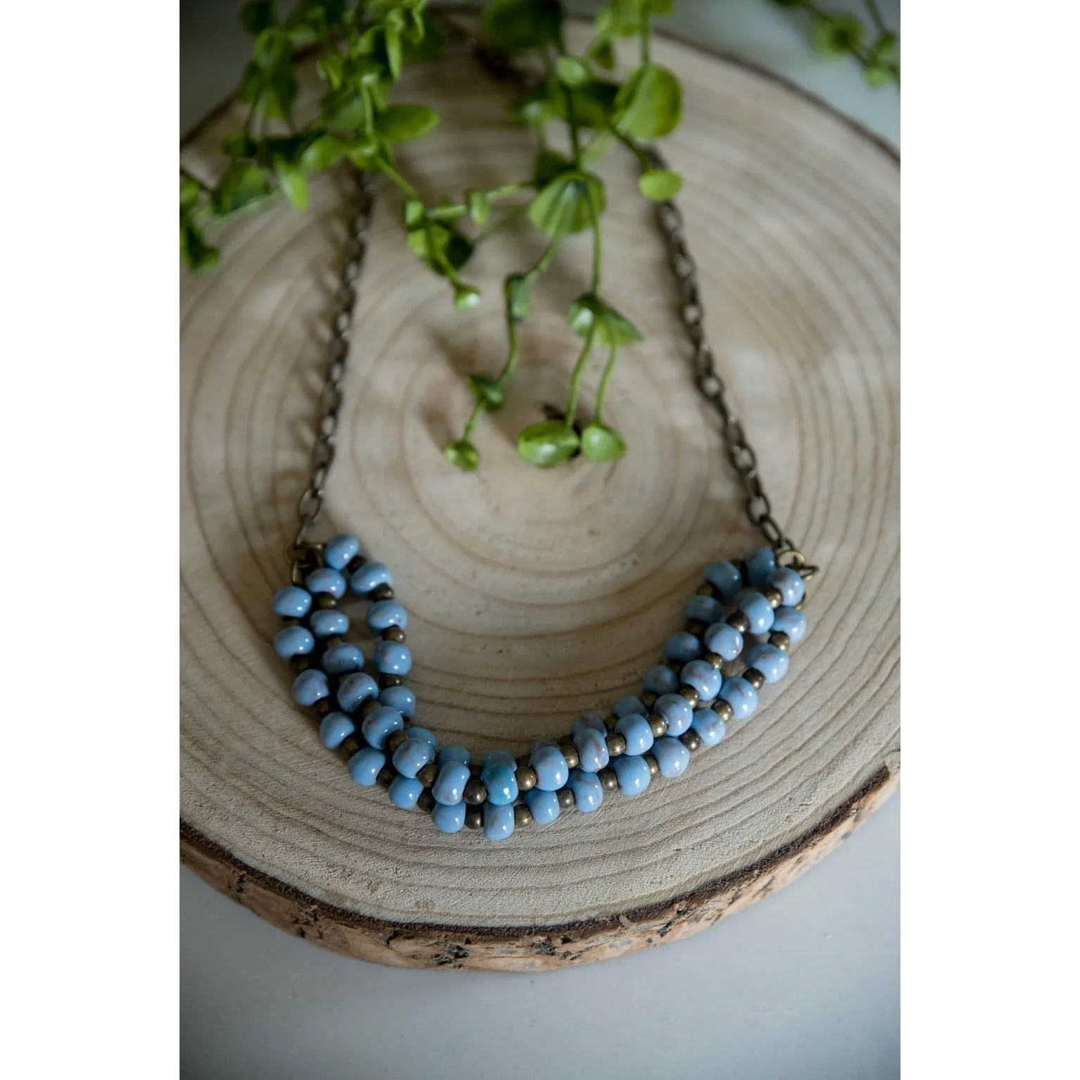 Bel Koz Triple Twist Clay Necklace