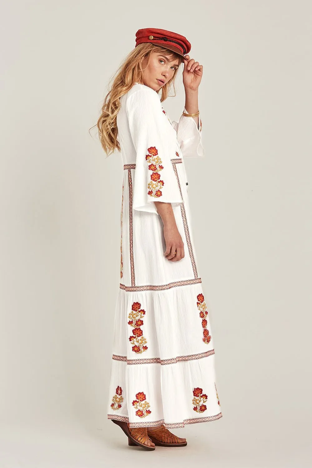 BerriesJam - Ally Story Squre Patchwork Maxi Dress