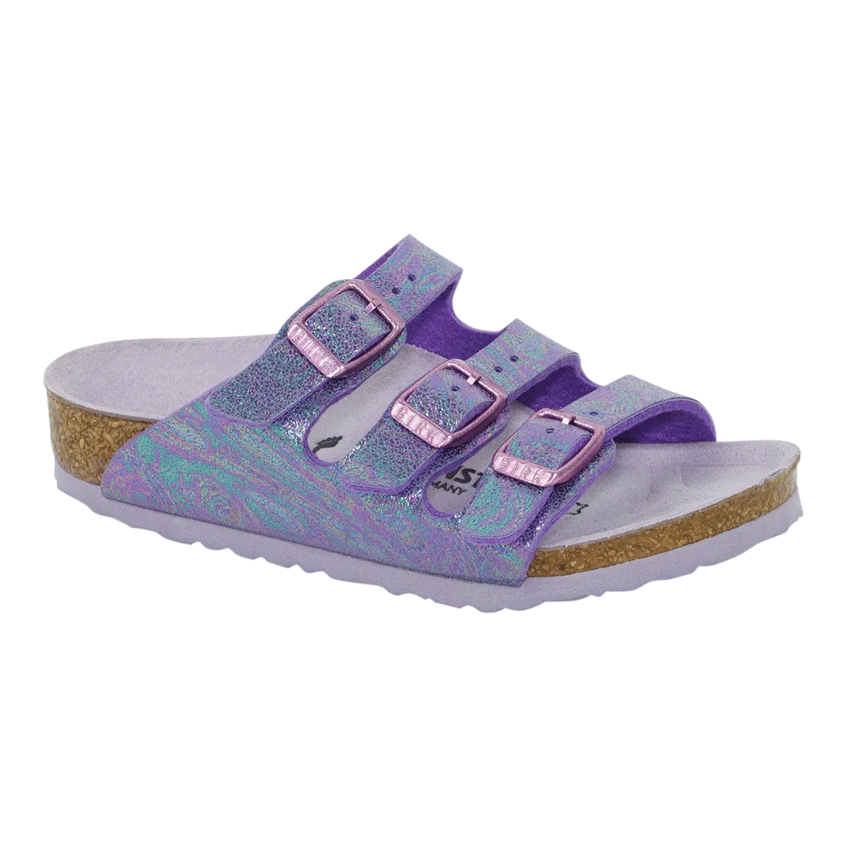 Birkenstock Kids' Florida Birko-Flor Sandals Reflection Lilac 28 N