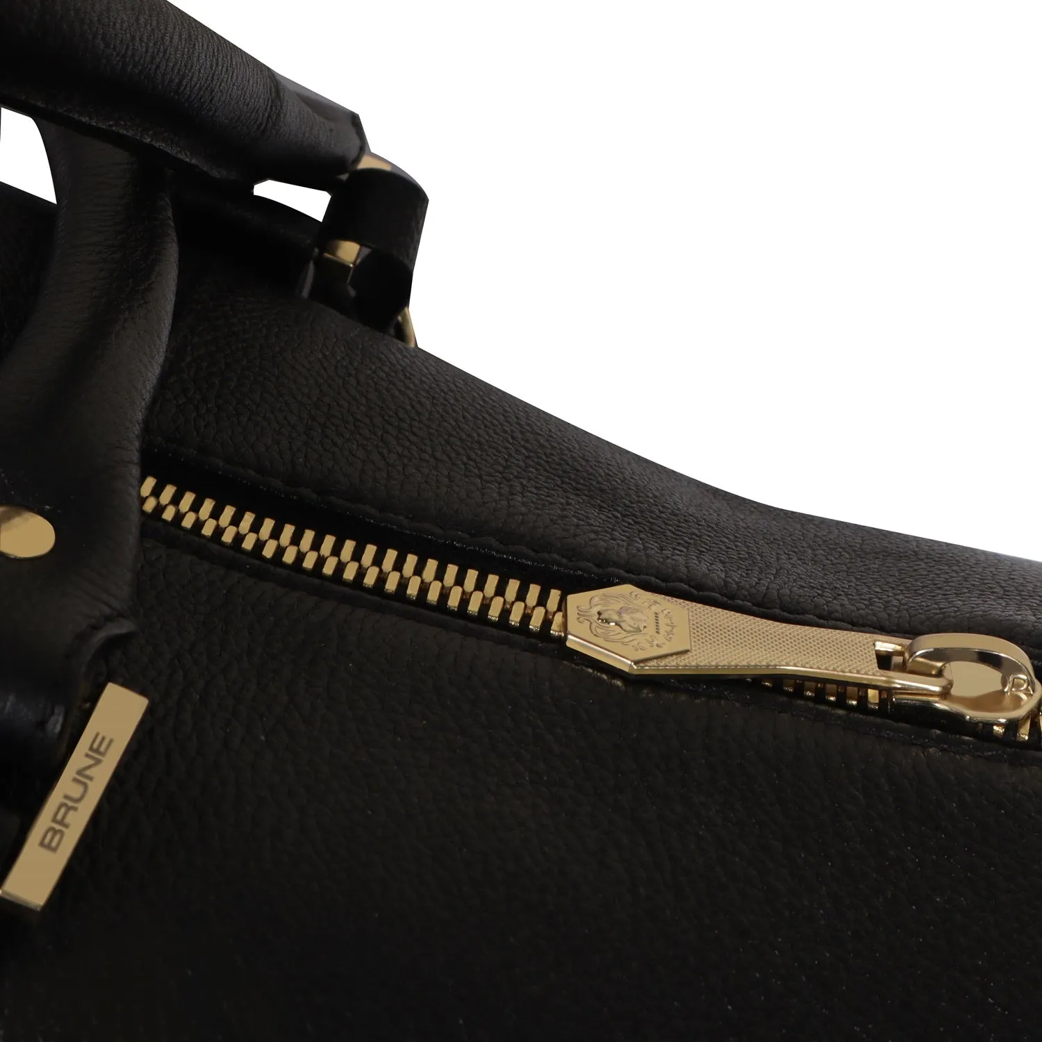 Black Textured Duffle Bag