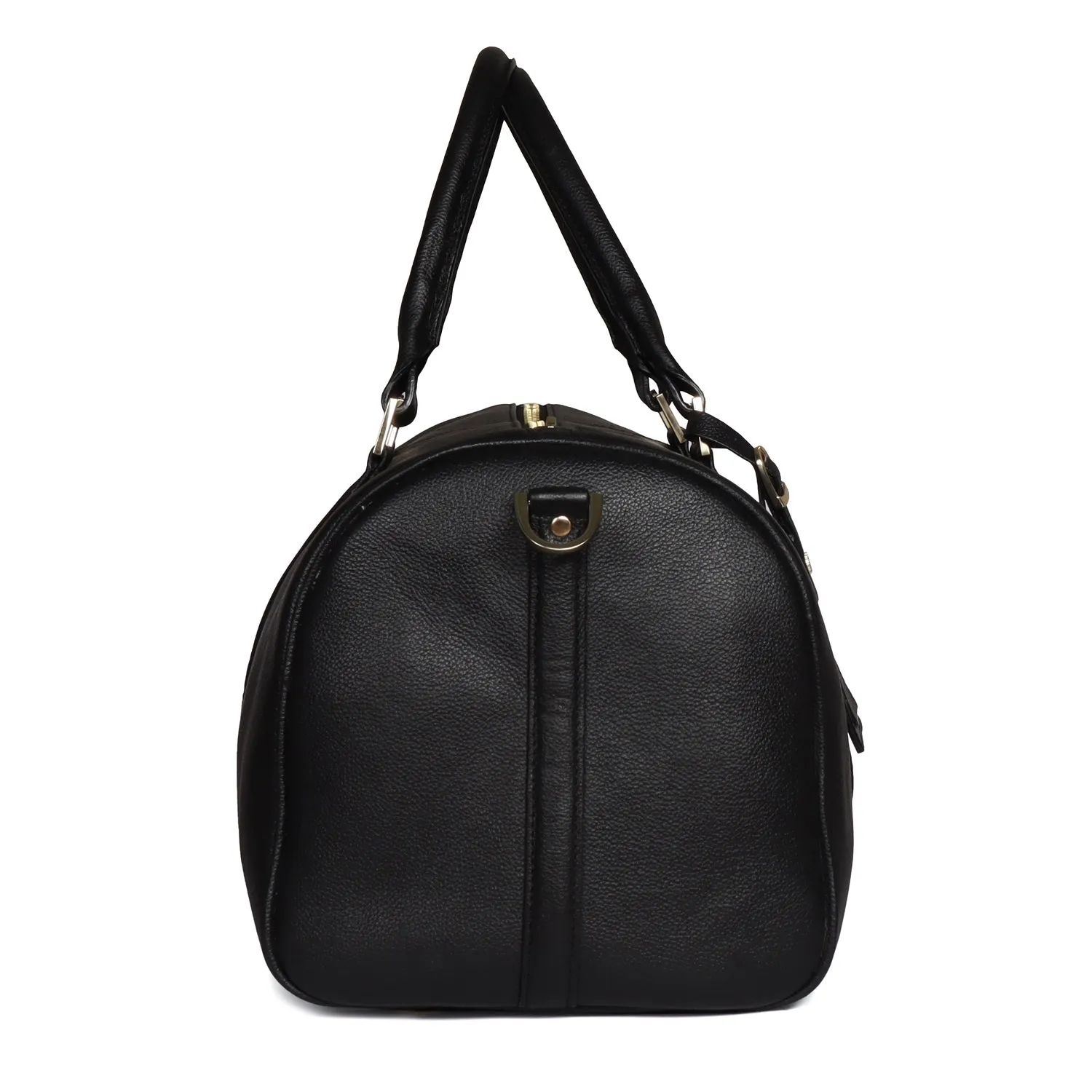 Black Textured Duffle Bag