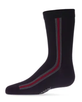 Boys' Side Stripe Crew Socks