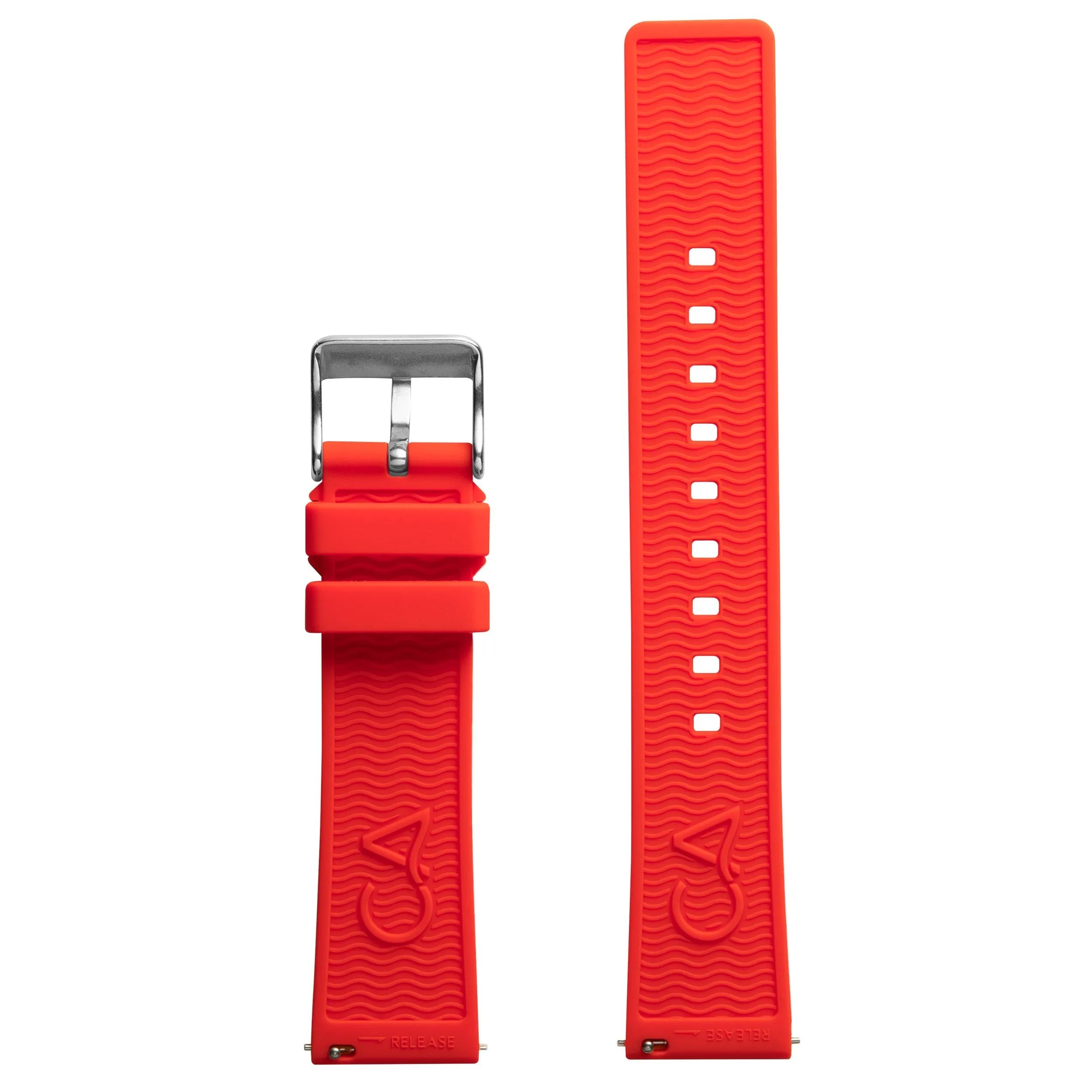 California Watch Co. 20mm Red Silicone Strap