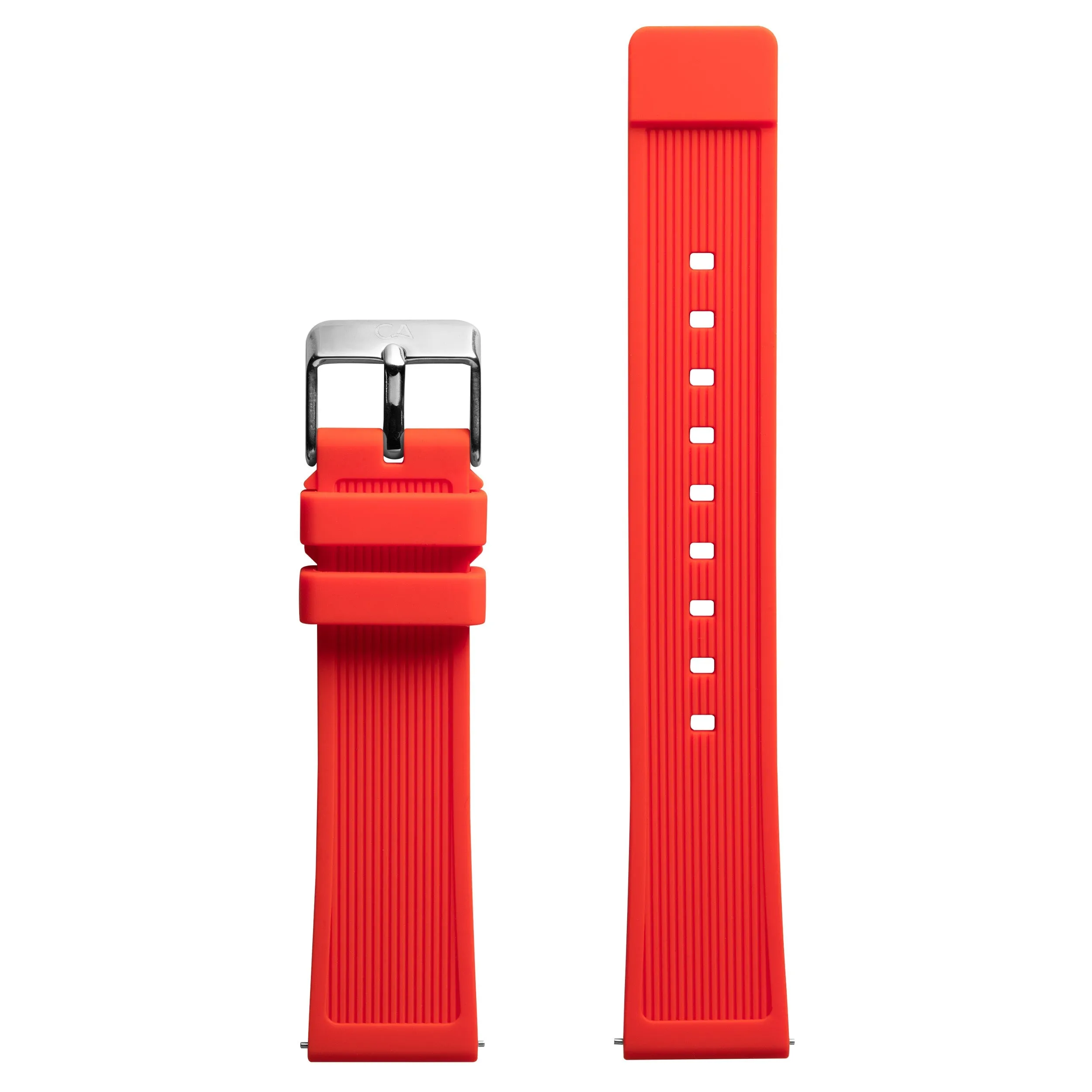 California Watch Co. 20mm Red Silicone Strap