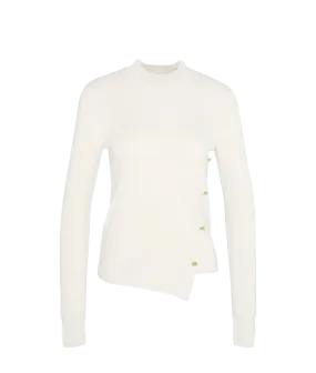 Callie Asymmetric Jumper - Cream