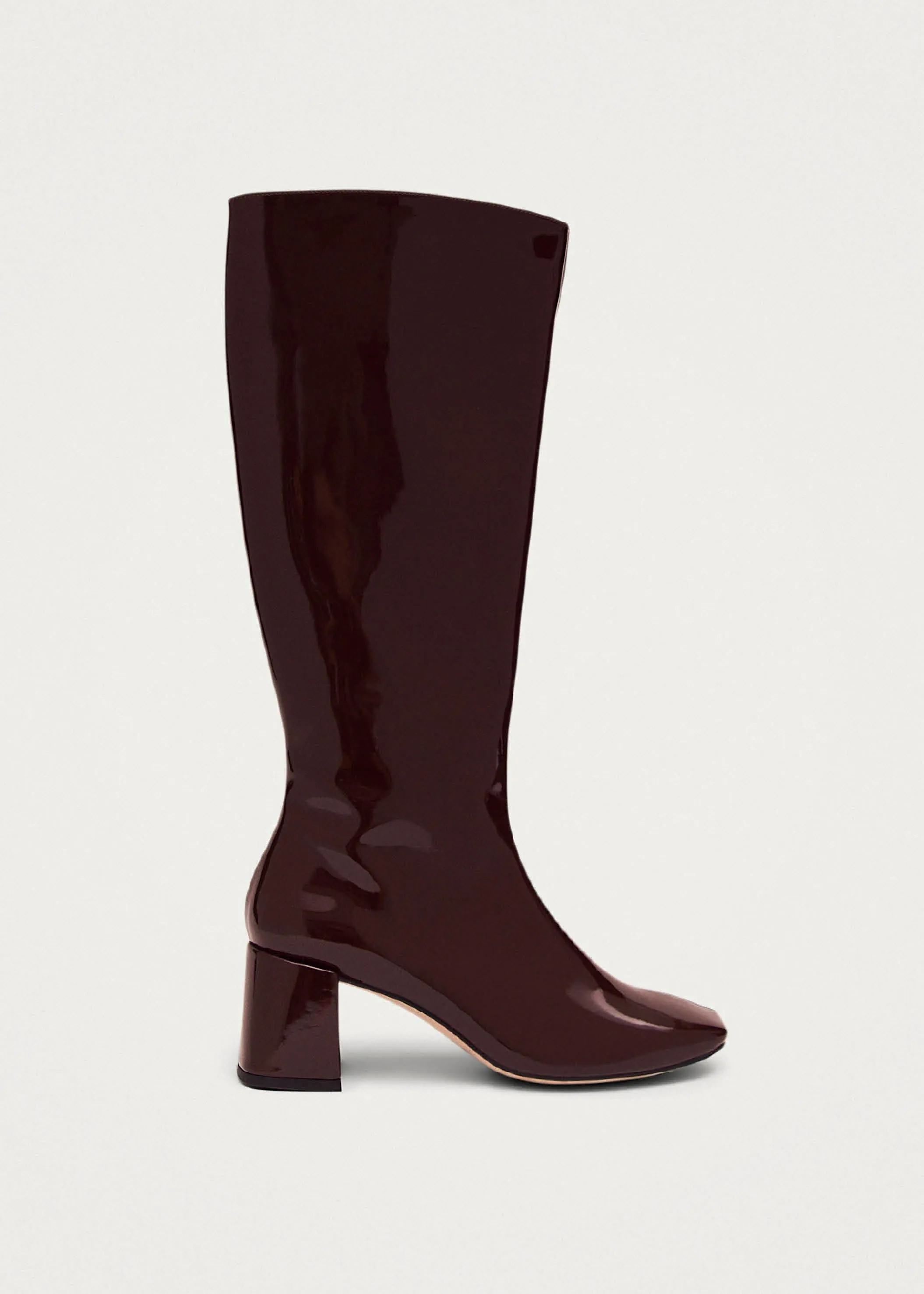 Chalk Onix Burgundy Vegan Leather Boots