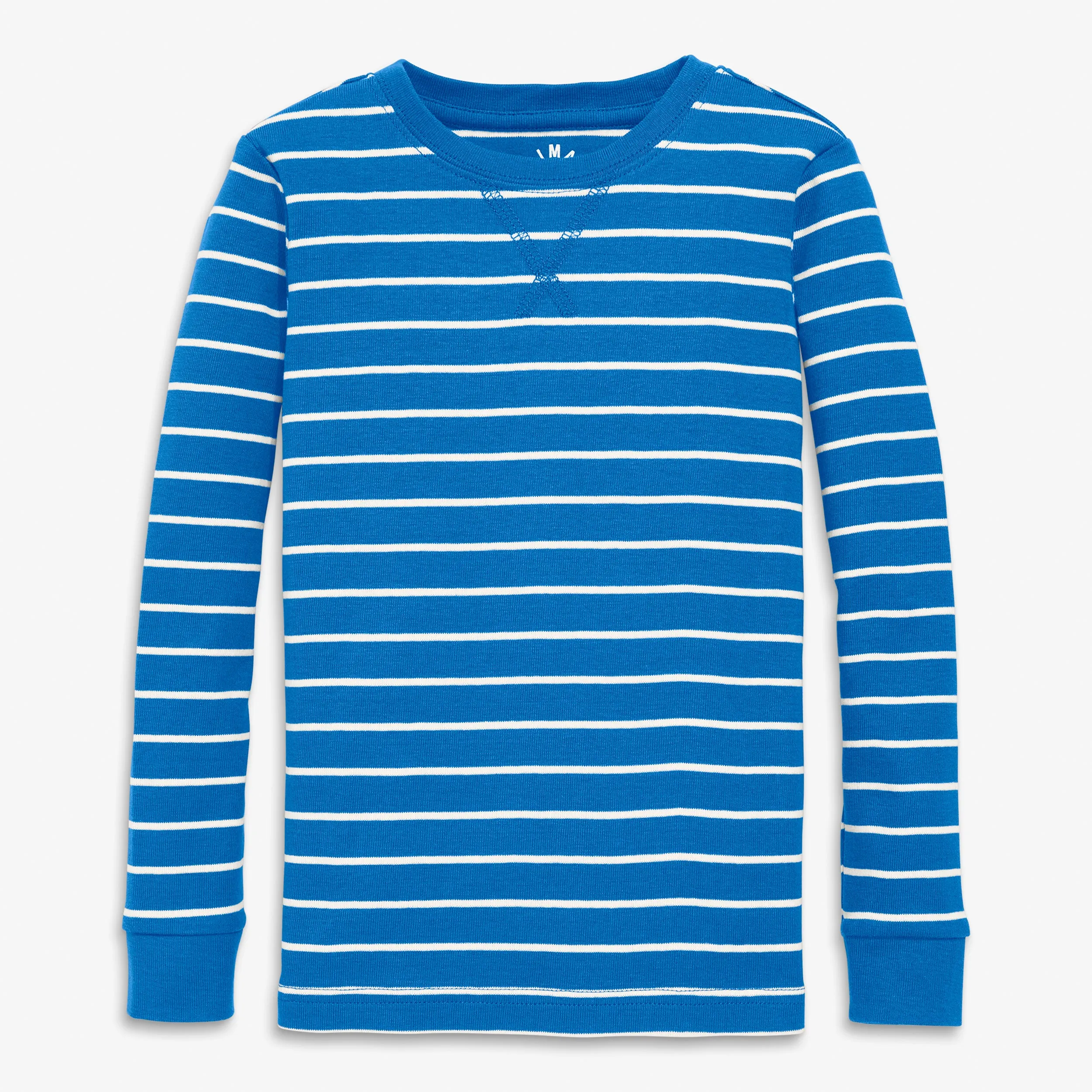 Clearance kids organic pj top in stripe