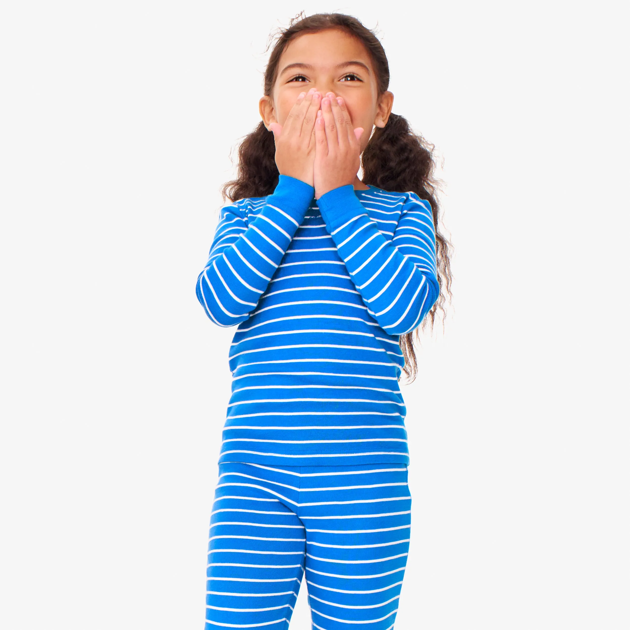 Clearance kids organic pj top in stripe