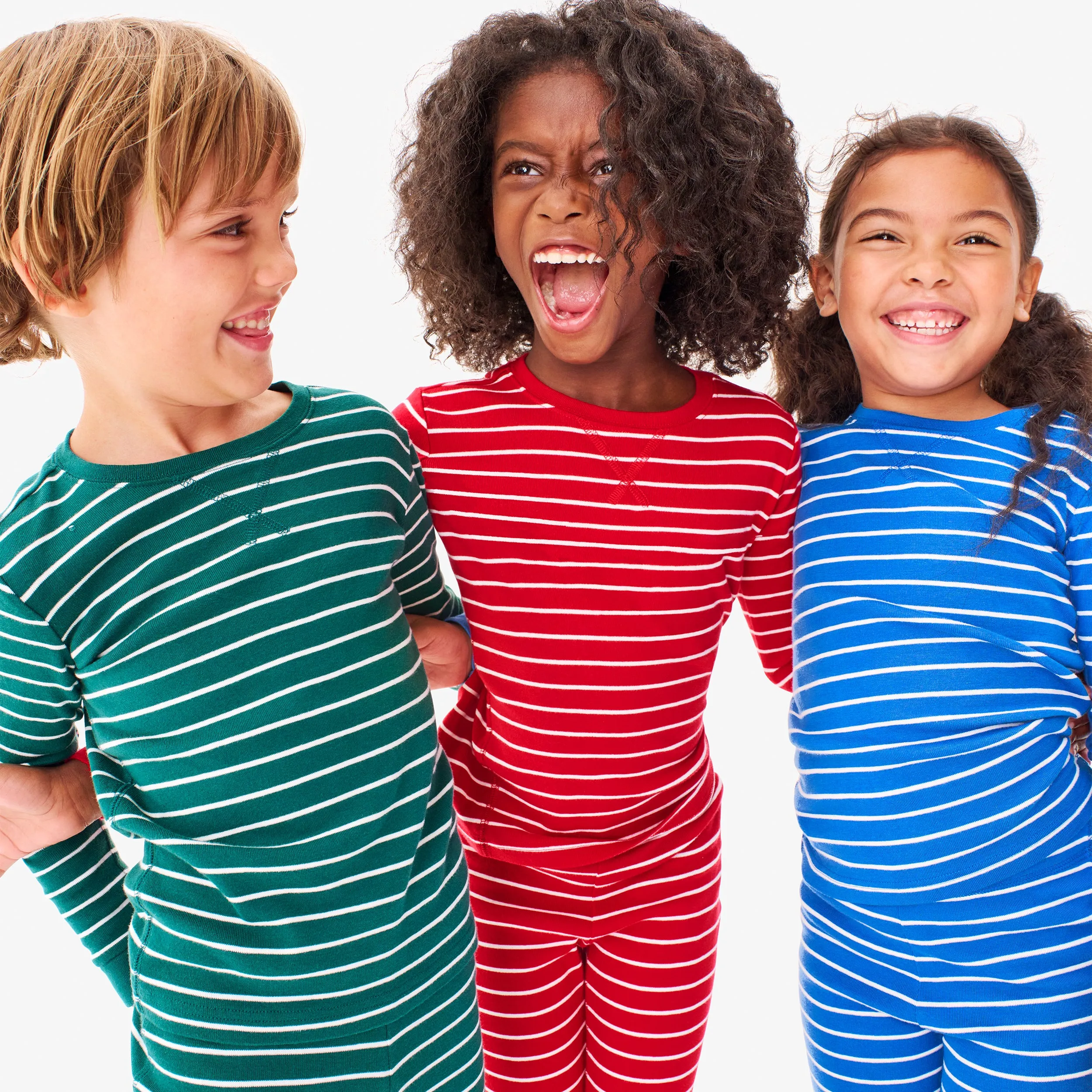 Clearance kids organic pj top in stripe