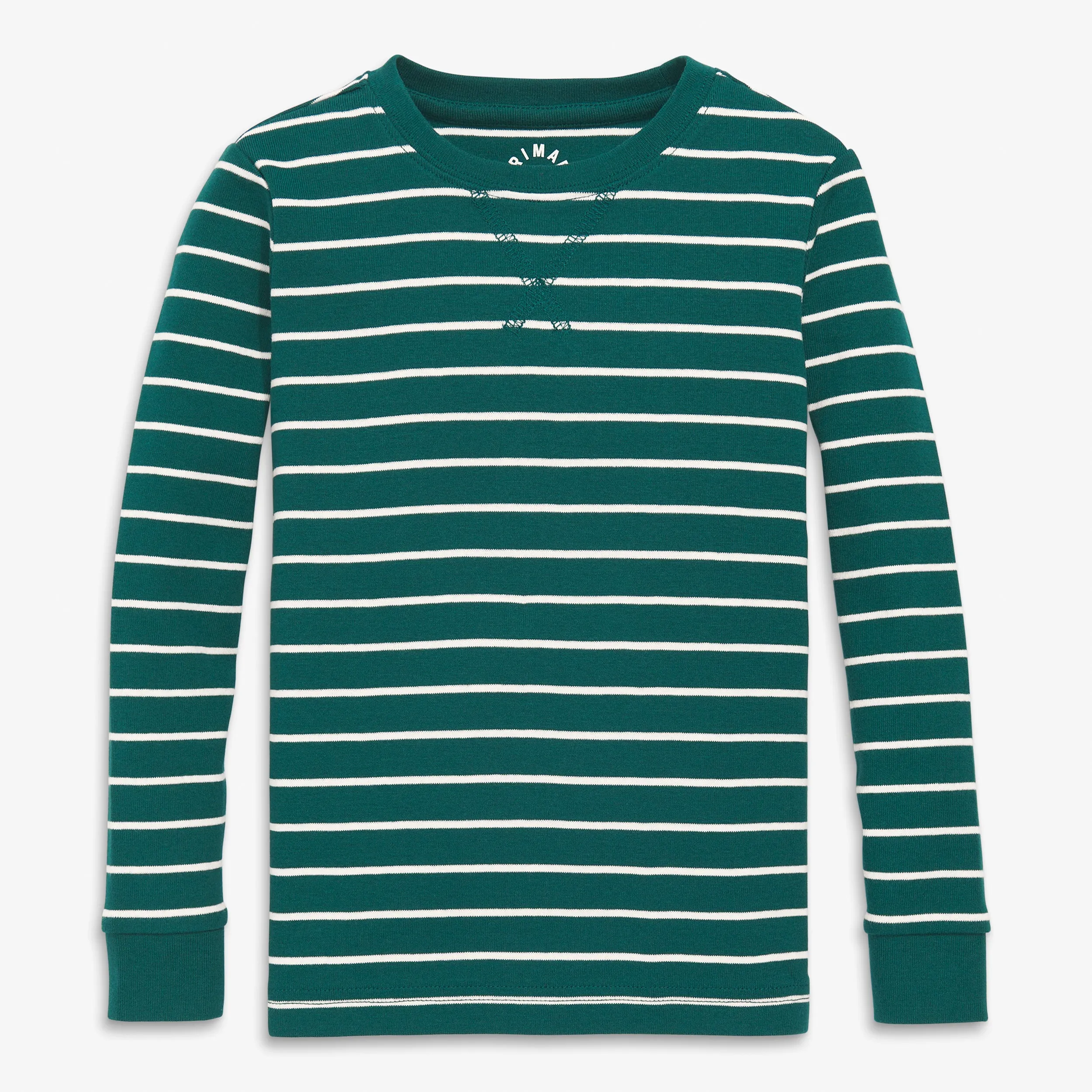 Clearance kids organic pj top in stripe