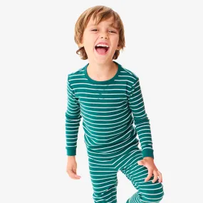 Clearance kids organic pj top in stripe