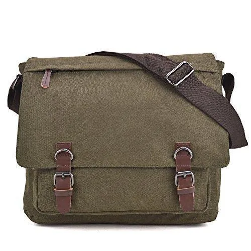 Dasein Vintage Unisex Large Canvas Messenger Bag/Cross body