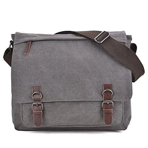 Dasein Vintage Unisex Large Canvas Messenger Bag/Cross body