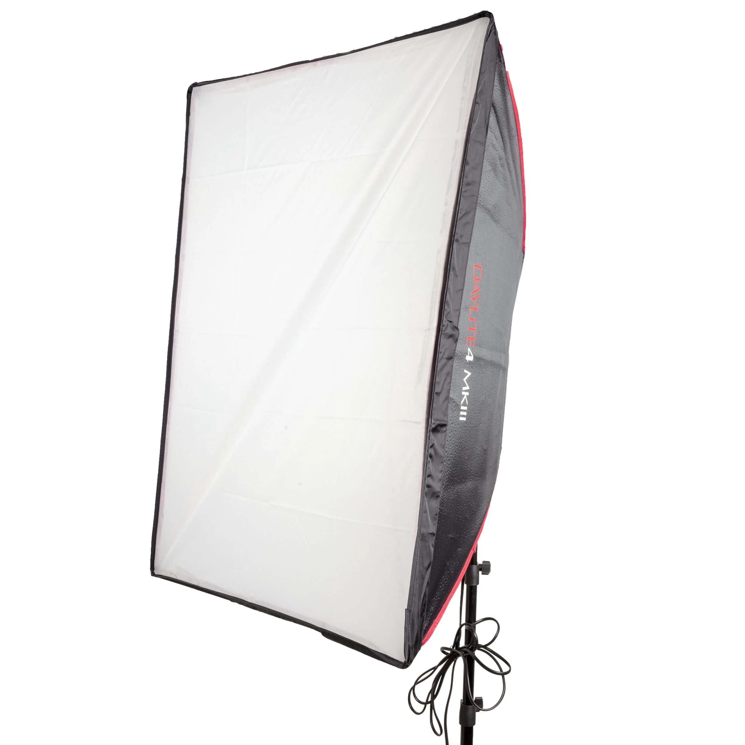 Daylite4 MKIII 3400W 2 - Softbox Kit & 1.5x2m Black/White Pop Up Drop