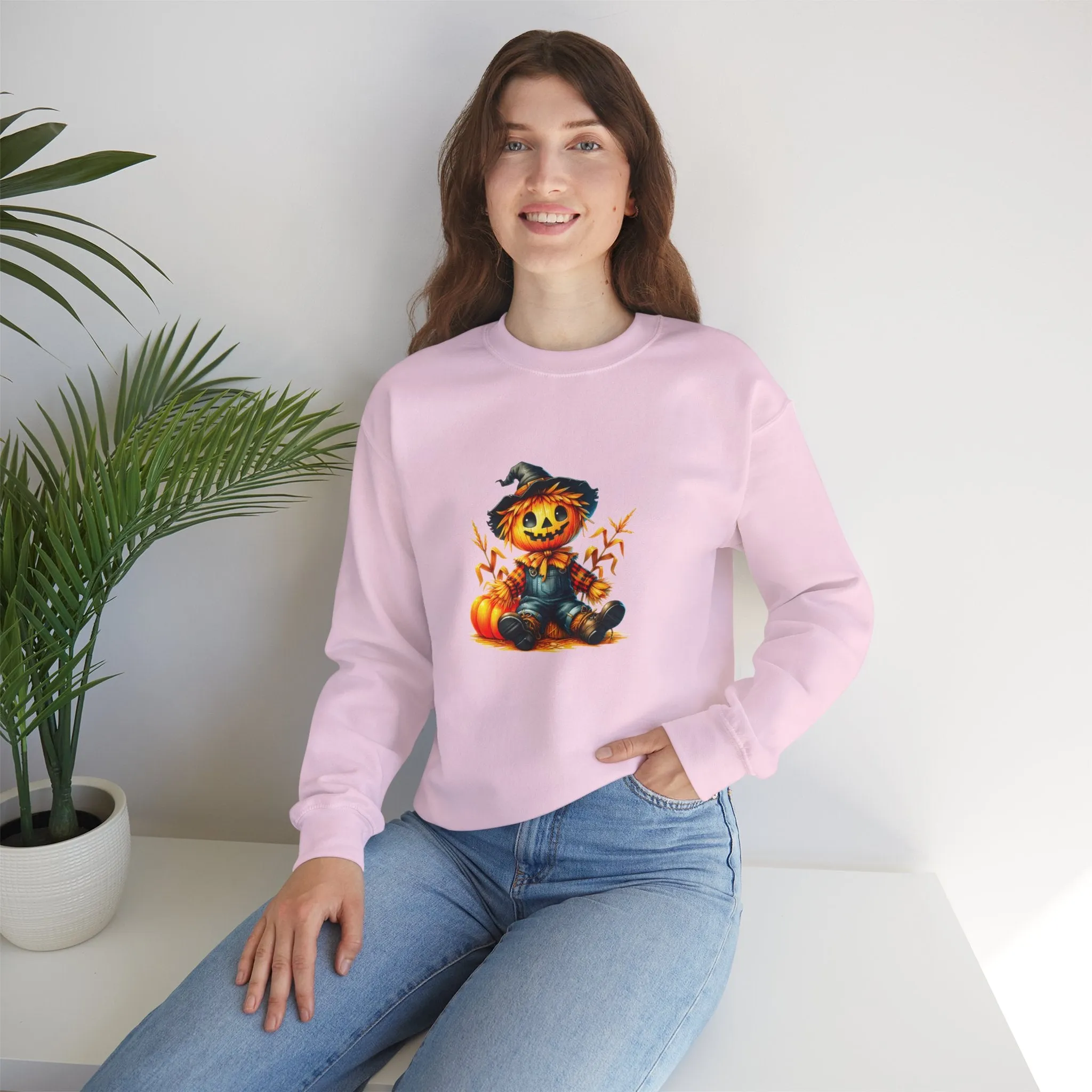 Fall Scarecrow Unisex Heavy Blend™ Crewneck Sweatshirt