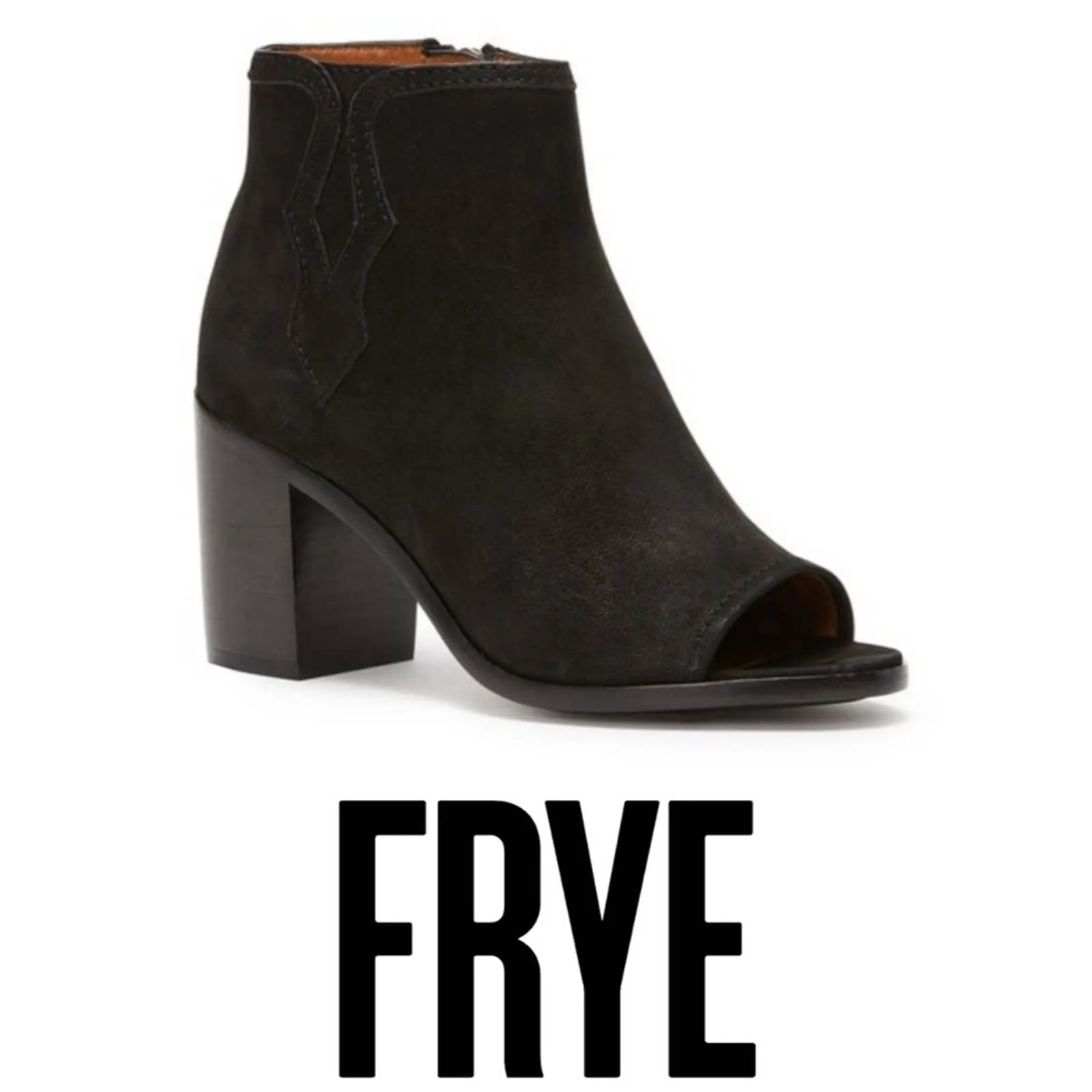 FRYE Danica Peep Toe booties Leather Boots