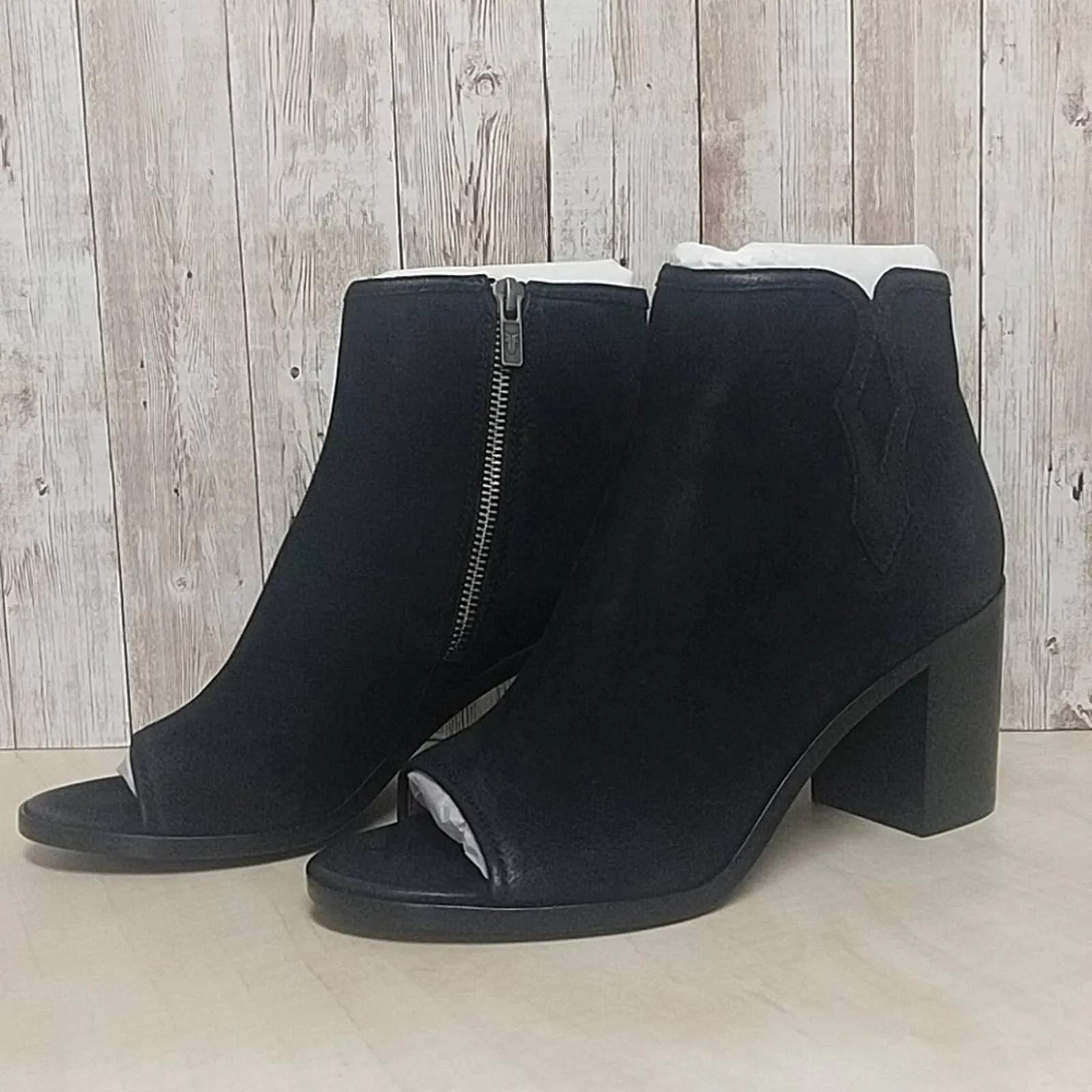 FRYE Danica Peep Toe booties Leather Boots