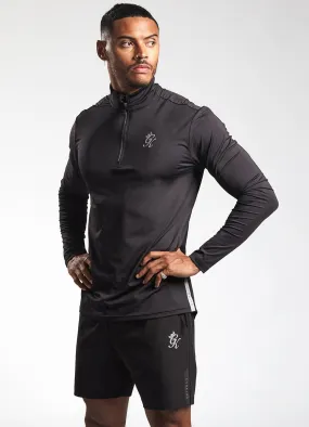 Gym King Bryce 1/4 Zip Funnel - Black