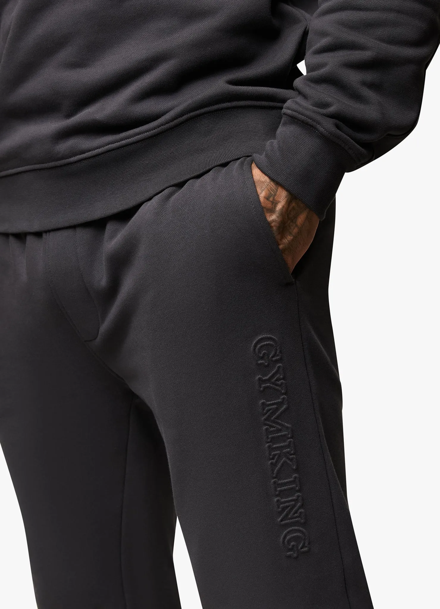 Gym King Eclipse Embossed Jogger - Pewter