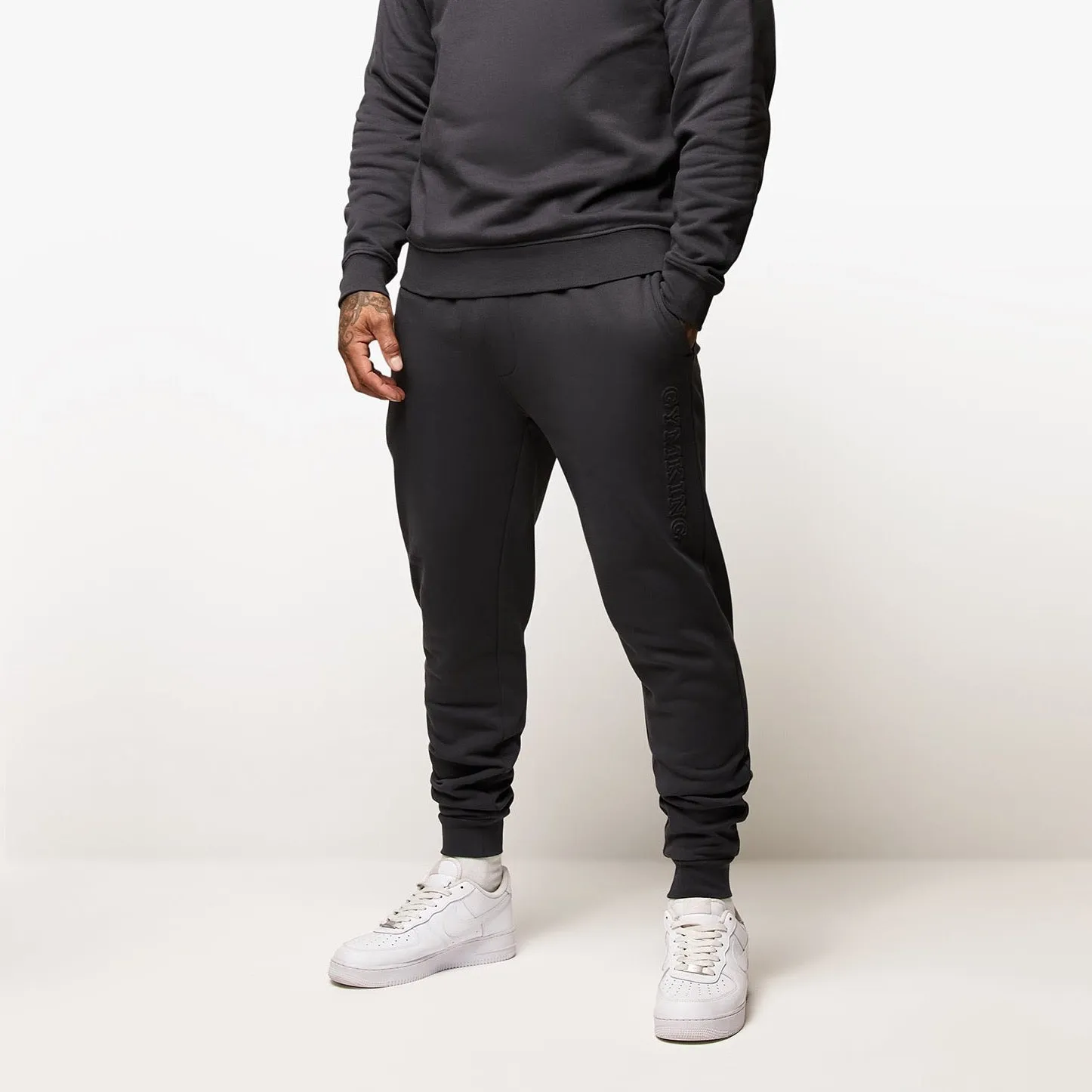 Gym King Eclipse Embossed Jogger - Pewter