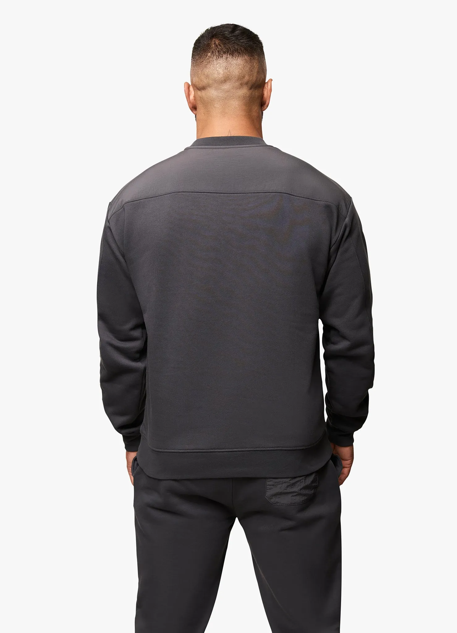 Gym King Eclipse Embossed Sweatshirt - Pewter