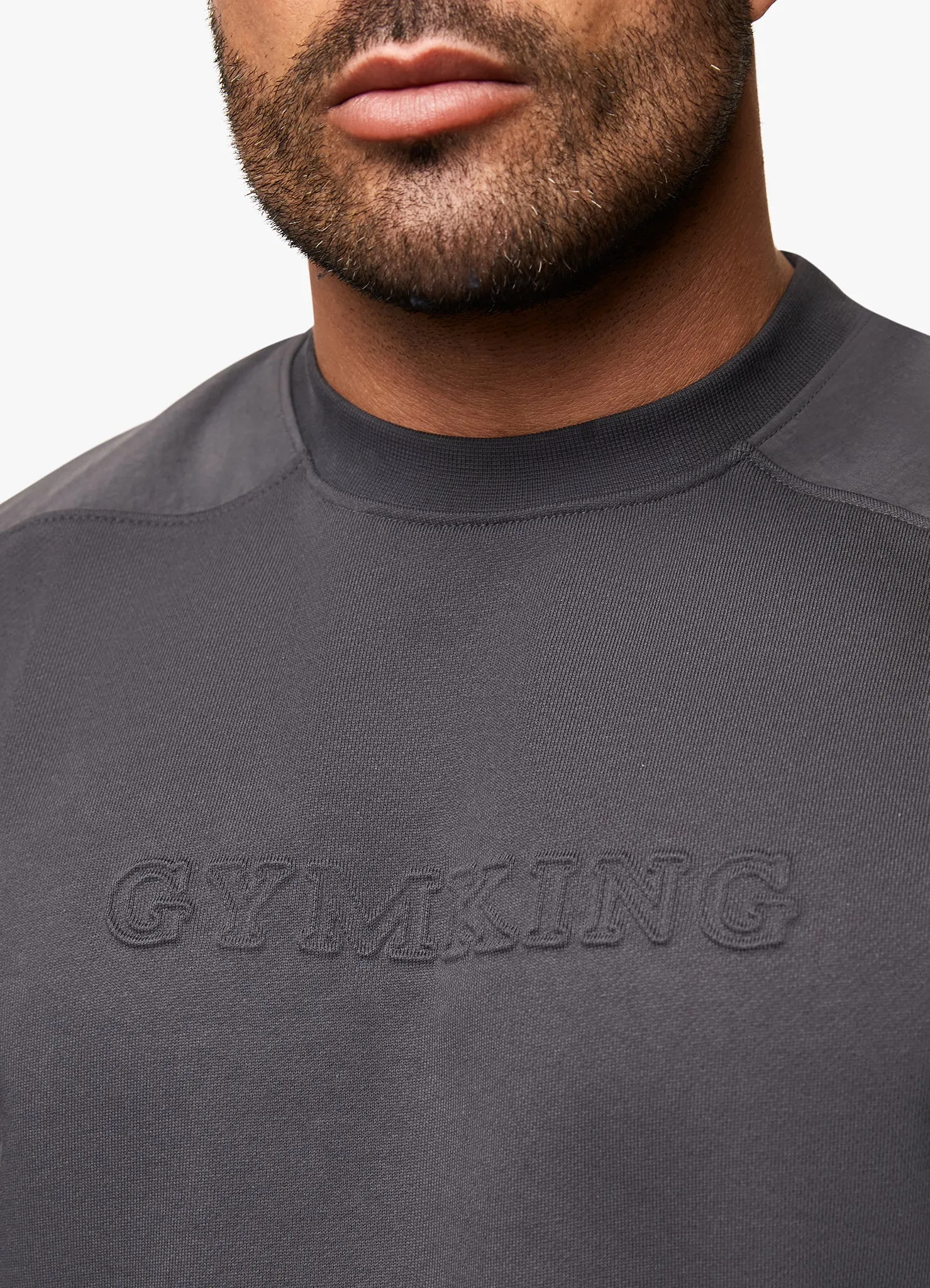 Gym King Eclipse Embossed Tracksuit - Pewter