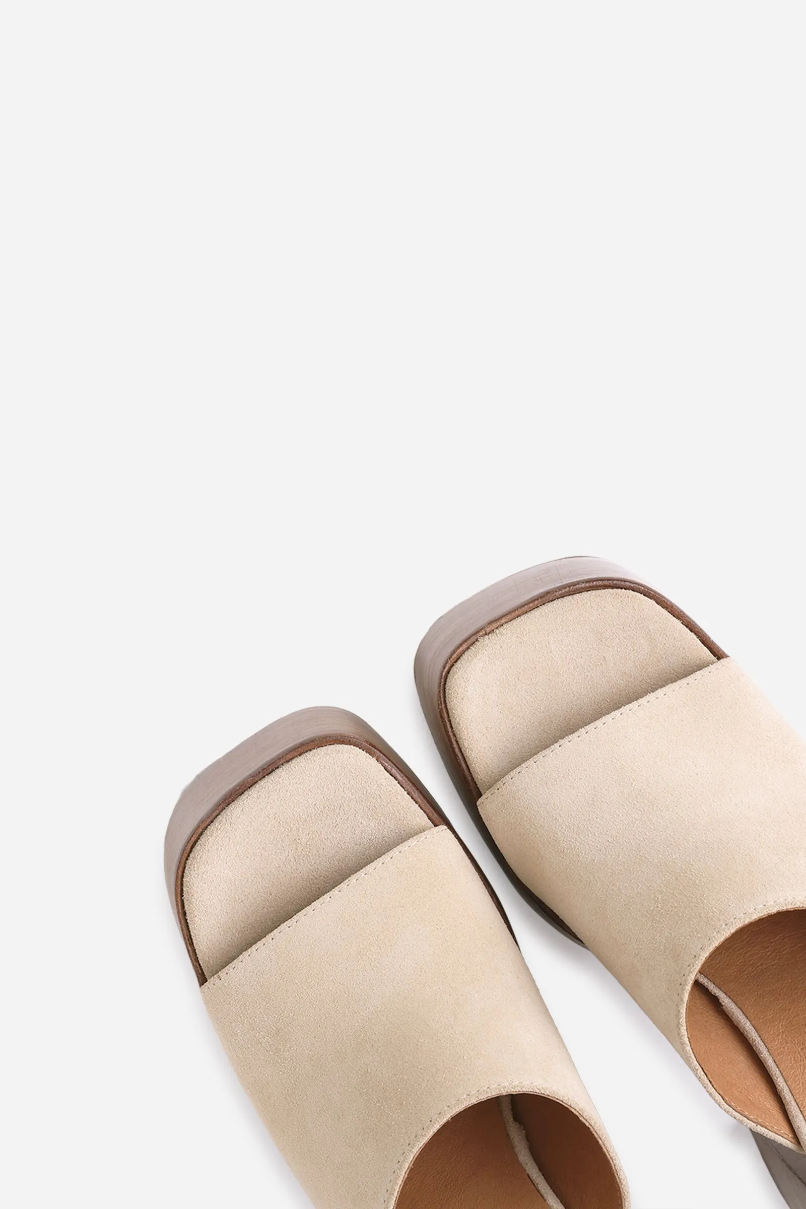 Heeled Sandal No-Sion | oatmilk