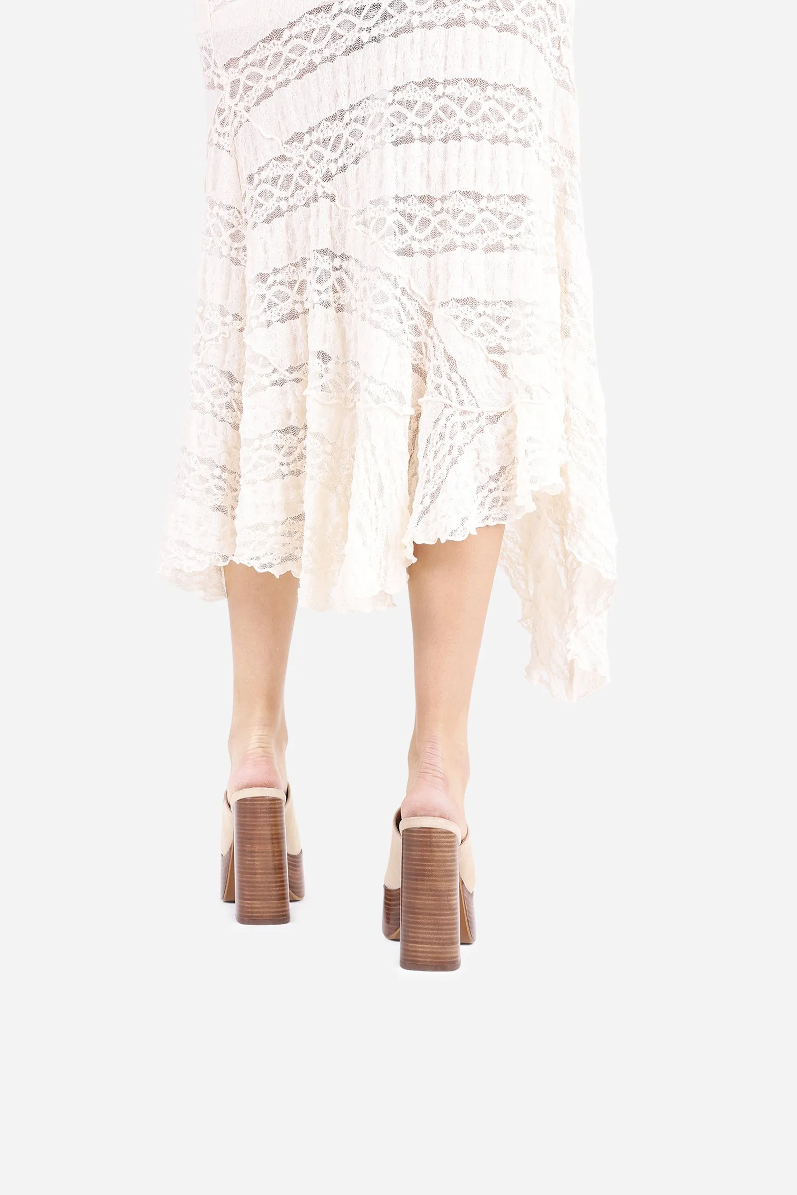 Heeled Sandal No-Sion | oatmilk