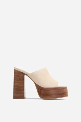 Heeled Sandal No-Sion | oatmilk