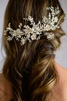 Ivory Blossoming Branch Head Piece