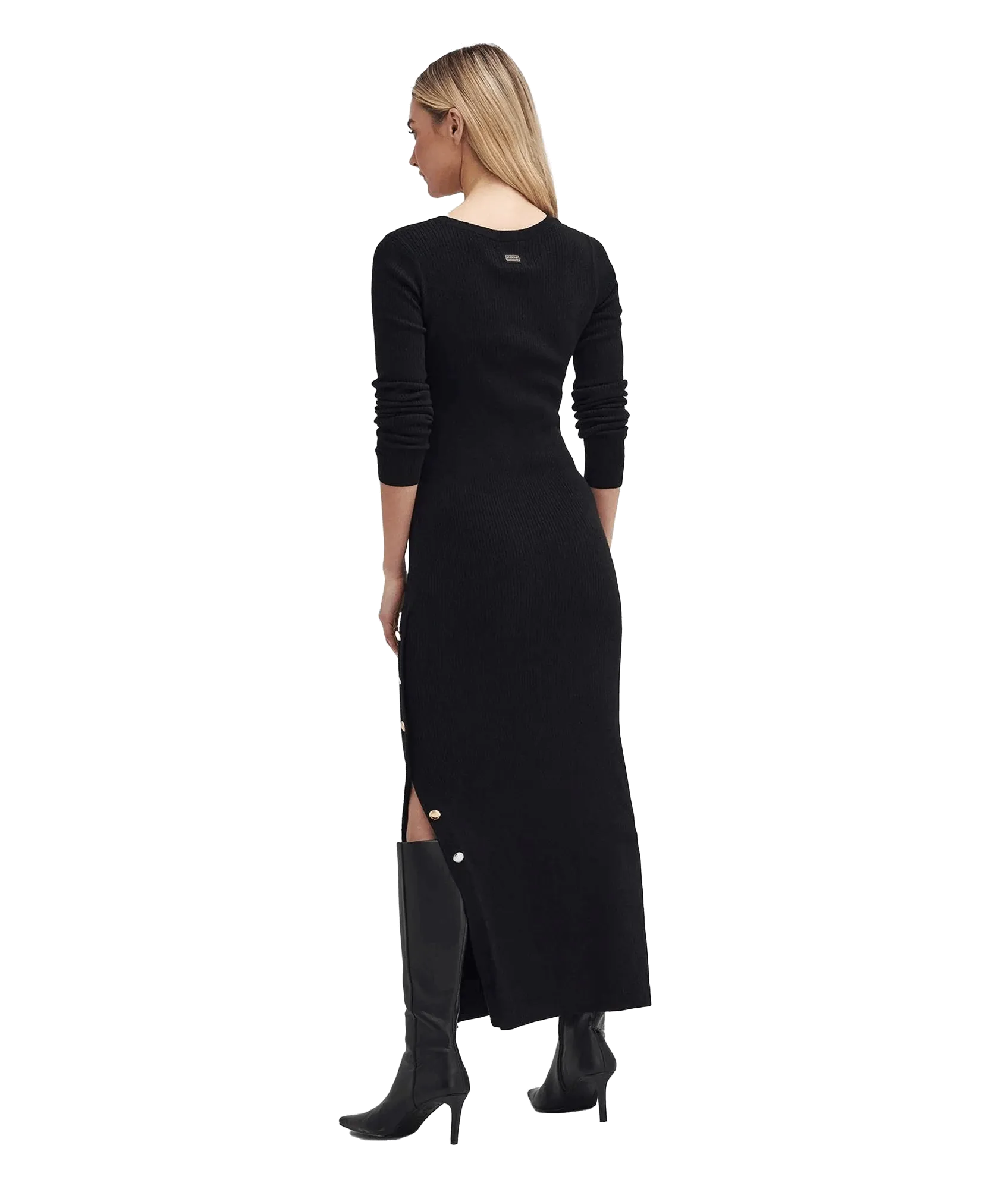 Laia Knitted Midi Dress - Black