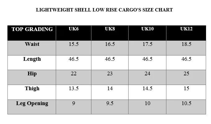 LIGHTWEIGHT SHELL LOW RISE CARGO'S-SKY BLUE