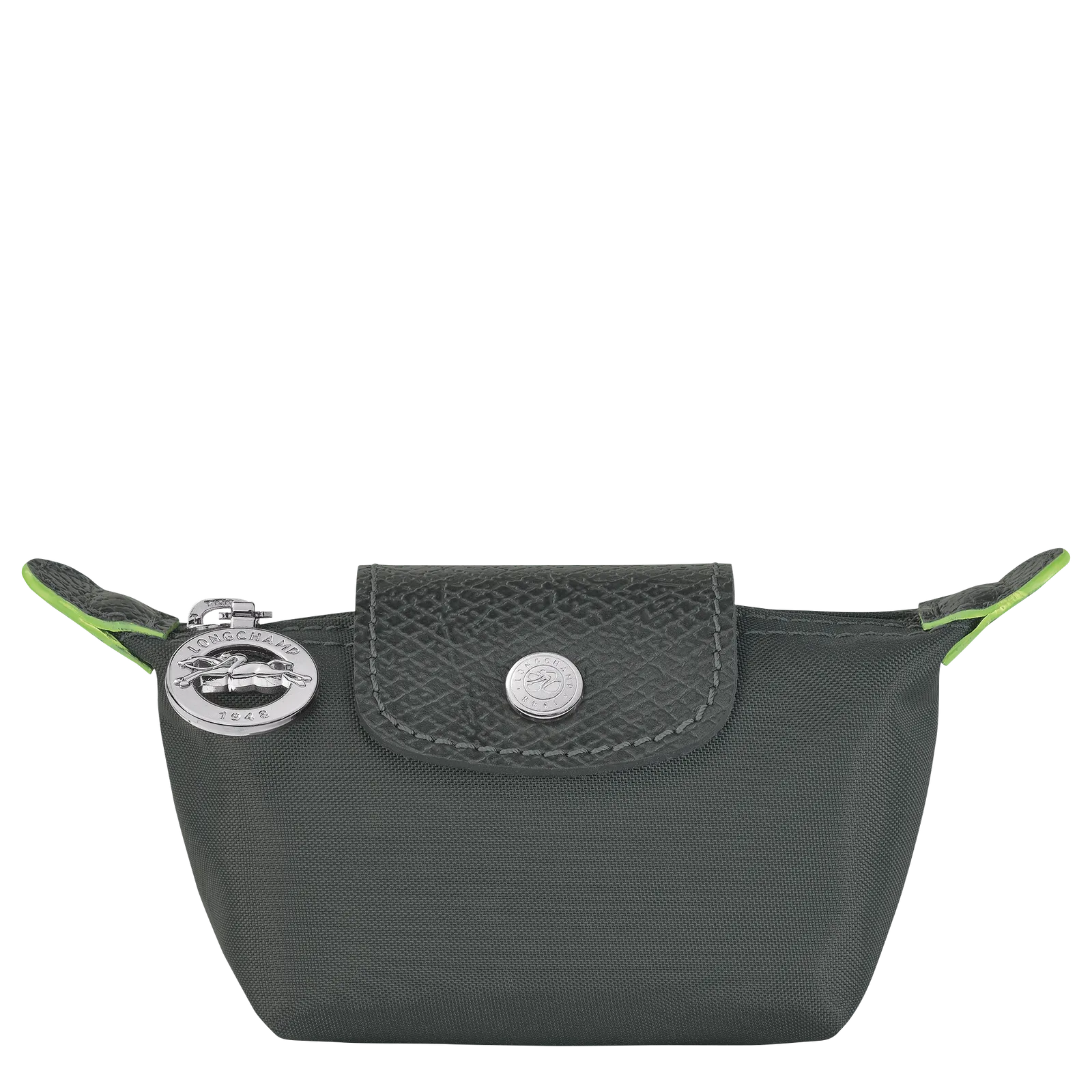 Longchamp Le Pliage Green Coin Purse Graphite