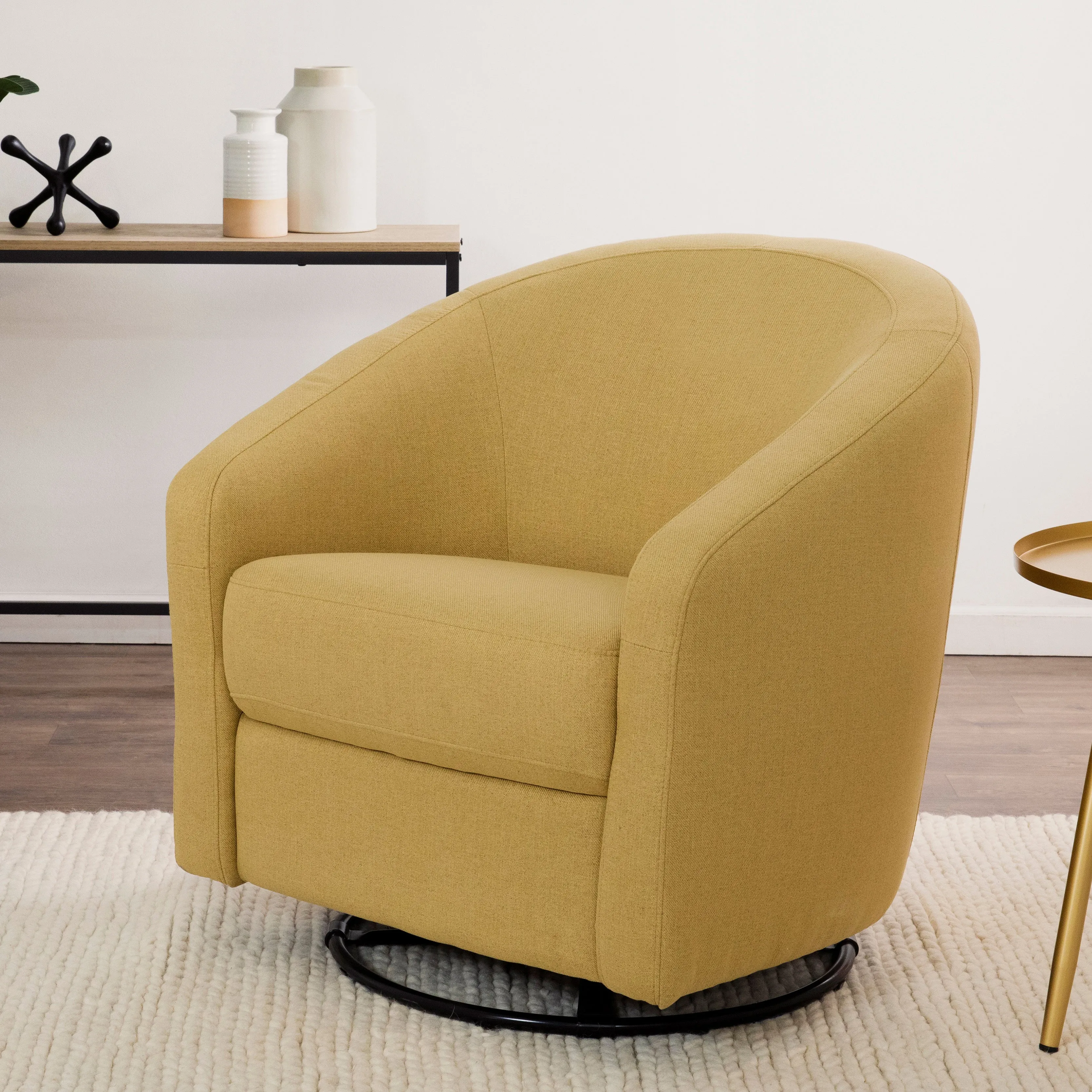 Madison Swivel Glider in Eco-Performance Fabric | Water Repellent & Stain Resistant