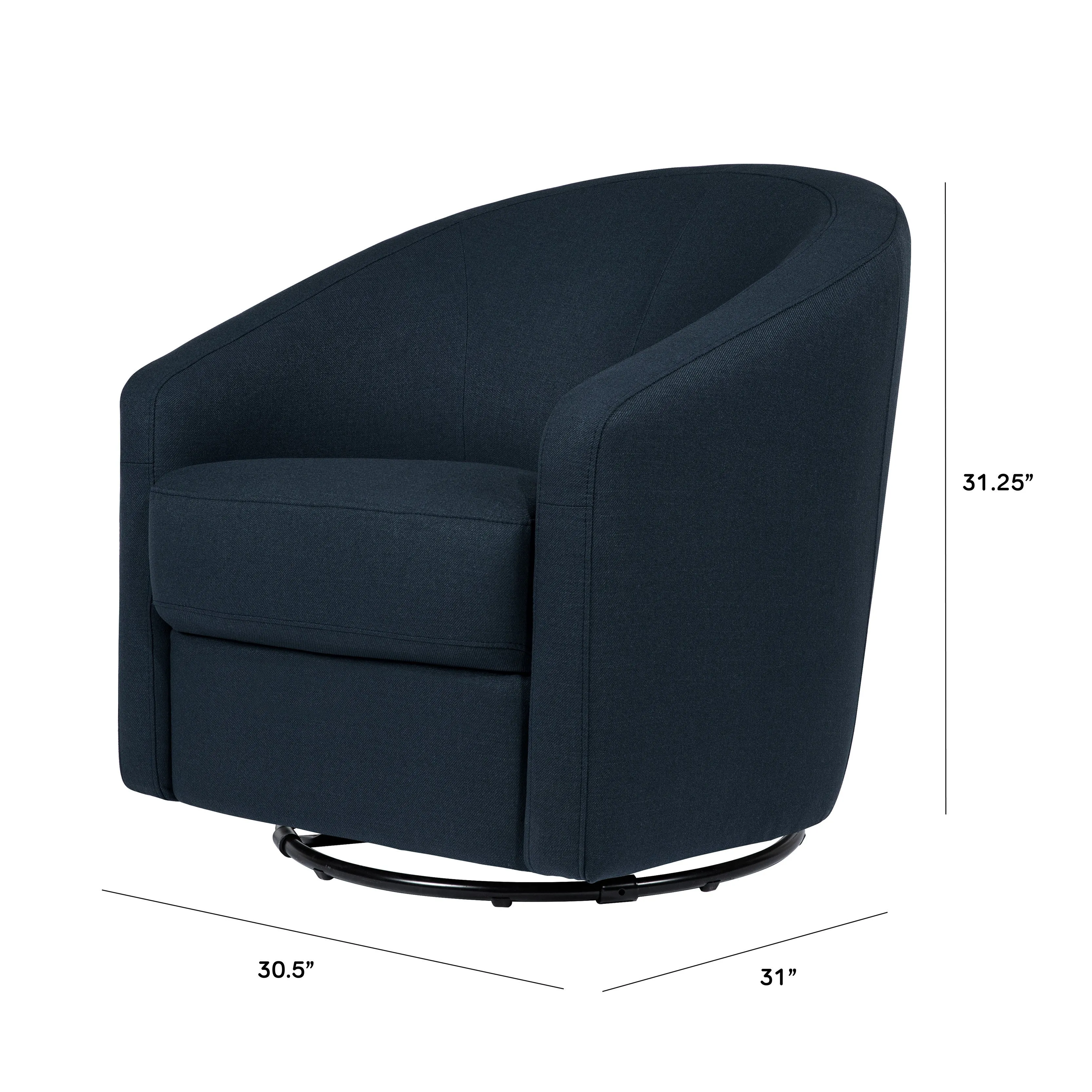 Madison Swivel Glider in Eco-Performance Fabric | Water Repellent & Stain Resistant