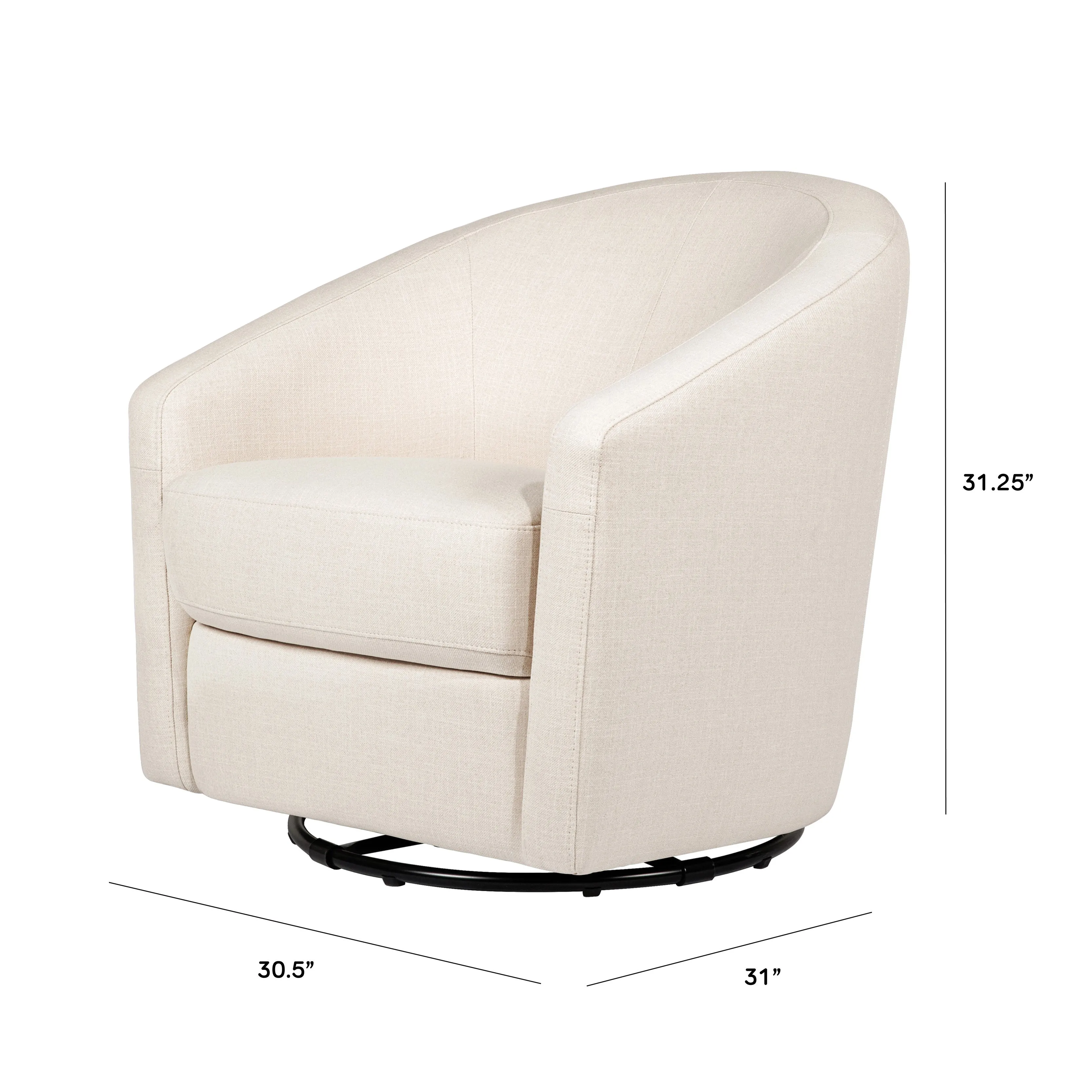 Madison Swivel Glider in Eco-Performance Fabric | Water Repellent & Stain Resistant