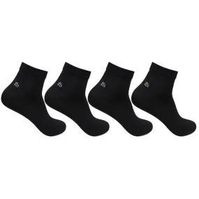 Men Club Class Black Ankle Socks - Pack of 4