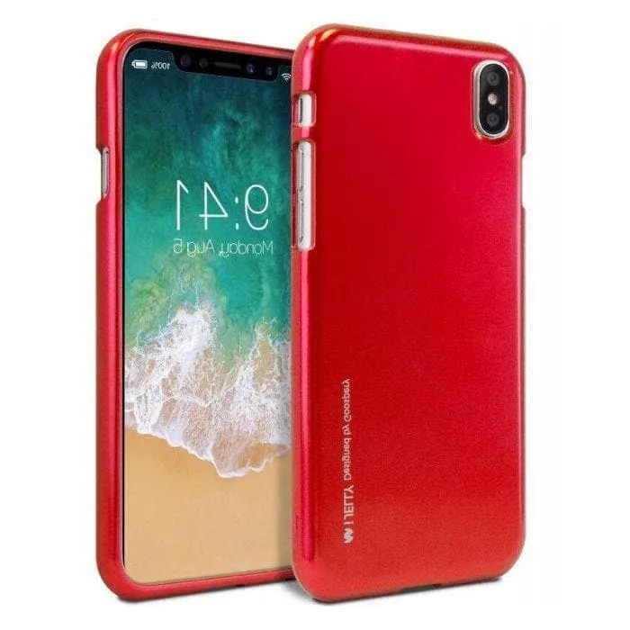 Mercury Jelly Case for iPhone X/XS - Metal Red