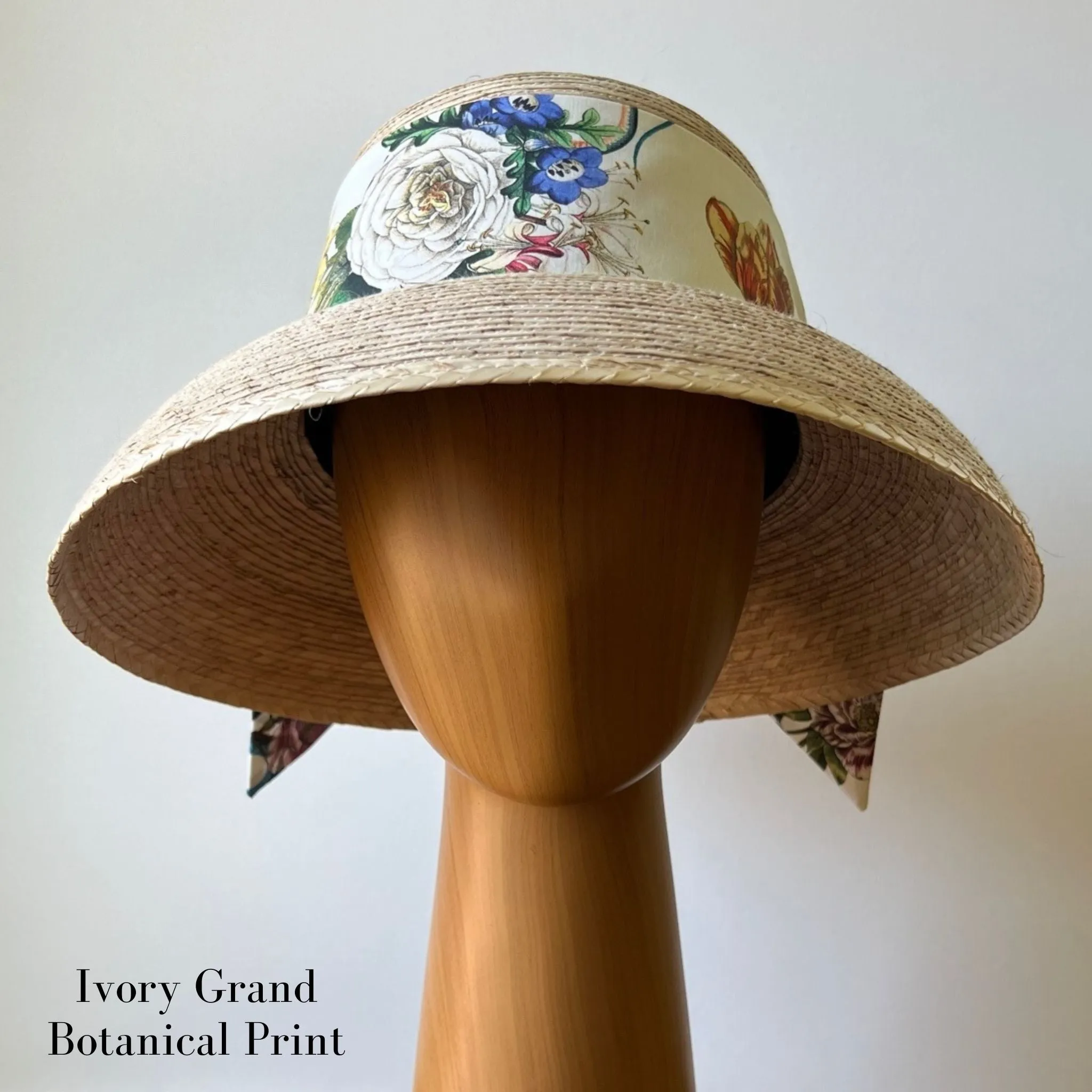 Molly Goodall Ivory Grand Botanical Middy Bow Hatband