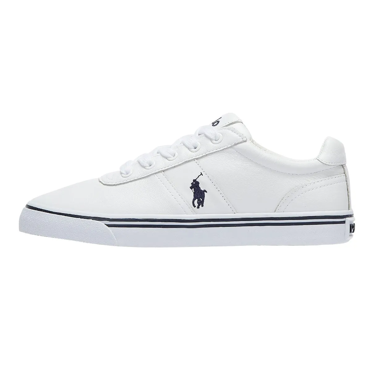 Ralph Lauren Hanford Mens Pure White Leather Trainers