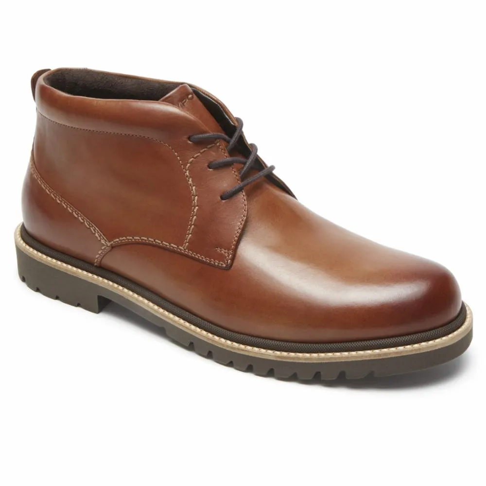 Rockport Men MARSHALL CHUKKA COGNAC/LEATHER